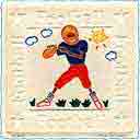 football sports art and sports gifts, sports paintings and sports prints by artists Jane Billman and Gregg Billman