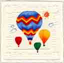 ballooning embossed transportation art for kids and children, embossed transportation gifts for babies and nurseries, paintings for baby and child and fine art prints for child, baby and nursery by artists Jane Billman and Gregg Billman