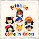 friends come in colors embossed educational art for kids and children, embossed educational gifts for babies and nurseries, embossed paintings for baby and child and fine art prints for child, baby and nursery by artists Jane Billman and Gregg Billman