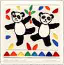 mei xiang and tian tian teddy bears, animals art for kids and children, teddy bears animals gifts for babies and nurseries, paintings for baby and child, pictures for nursery and kids and fine art prints for child, baby and nursery by artists Jane Billman and Gregg Billman