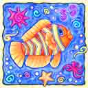 nemo sealife art for kids and children, sealife gifts for babies and nurseries, sealife paintings for baby and child, pictures for nursery and kids and fine art prints for child, baby and nursery by artists Jane Billman and Gregg Billman