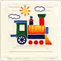 steam engine embossed transportation art for kids and children, embossed transportation gifts for babies and nurseries, paintings for baby and child and fine art prints for child, baby and nursery by artists Jane Billman and Gregg Billman