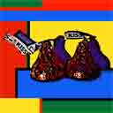 kisses pop art and pop art gifts, pop art paintings and pop art prints by artists Jane Billman and Gregg Billman