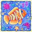 nemo animal art for kids and children, animal gifts for babies and nurseries, animal paintings for baby and child, pictures for nursery and kids and fine art prints for child, baby and nursery by artists Jane Billman and Gregg Billman