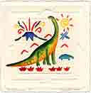 apatosaurus dinosaurs animals art for kids and children, jungle animals gifts for babies and nurseries, paintings for baby and child, pictures for nursery and kids and fine art prints for child, baby and nursery by artists Jane Billman and Gregg Billman