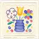 fancy flower embossed flowers art for kids and children, embossed flowers gifts for babies and nurseries, paintings for baby and child, pictures for nursery and kids and fine art prints for child, baby and nursery by artists Jane Billman and Gregg Billman