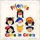 friends come in colors educational embossed art for kids and children, educational gifts for babies and nurseries, paintings for baby and child and fine art prints for child, baby and nursery by artists Jane Billman and Gregg Billman