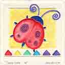 lovely lady insects and bugs, animals art for kids and children, insects and bugs animals gifts for babies and nurseries, paintings for baby and child, pictures for nursery and kids and fine art prints for child, baby and nursery by artists Jane Billman and Gregg Billman