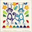 monkey business jungle animals art for kids and children, jungle animals gifts for babies and nurseries, paintings for baby and child, pictures for nursery and kids and fine art prints for child, baby and nursery by artists Jane Billman and Gregg Billman