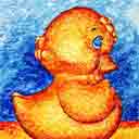 rubber ducky animal art for kids and children, animal gifts for babies and nurseries, animal paintings for baby and child, pictures for nursery and kids and fine art prints for child, baby and nursery by artists Jane Billman and Gregg Billman